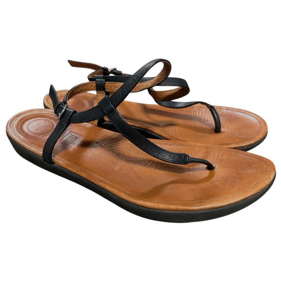 Fitflop Women’s Tia Thong Sandals Ankle Strap Slingback Platform Sandals. Sz 11 - Picture 1 of 4